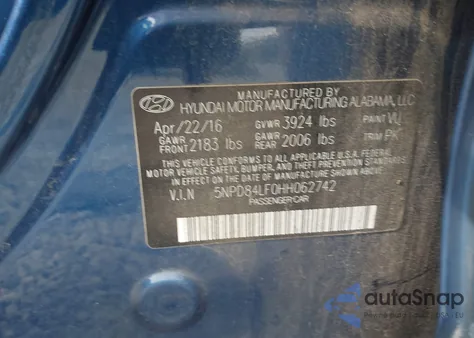 2017 Hyundai Elantra Se from USA, damaged, VIN 5NPD84LF0HH062742